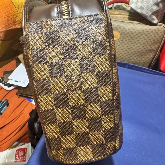 LV Sarria Damier Ebene Brown Checkered Handbag - Picture 7 of 11
